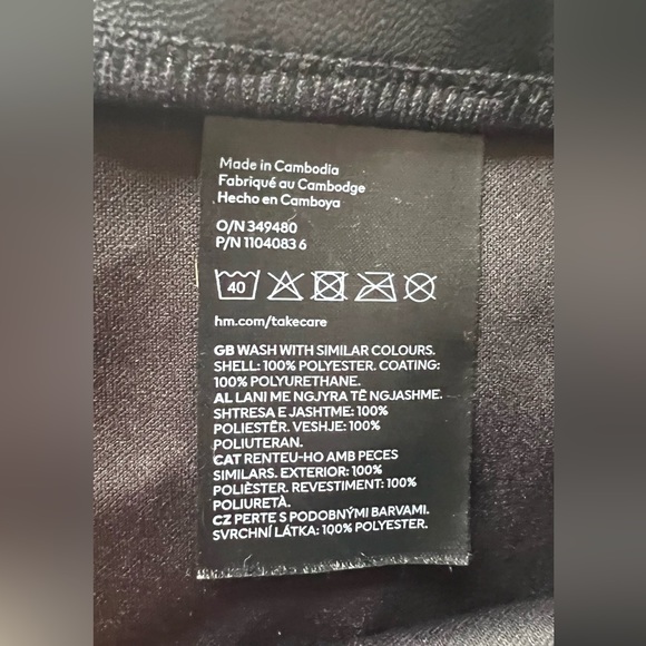 NWOT H&M Faux Leather Leggings - Picture 5 of 6